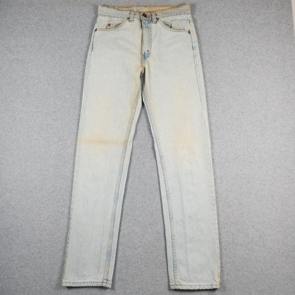 Vintage Levis Jeans 31x34 (Actual 29x32) Blue Orange Tab 505s USA Made 90s